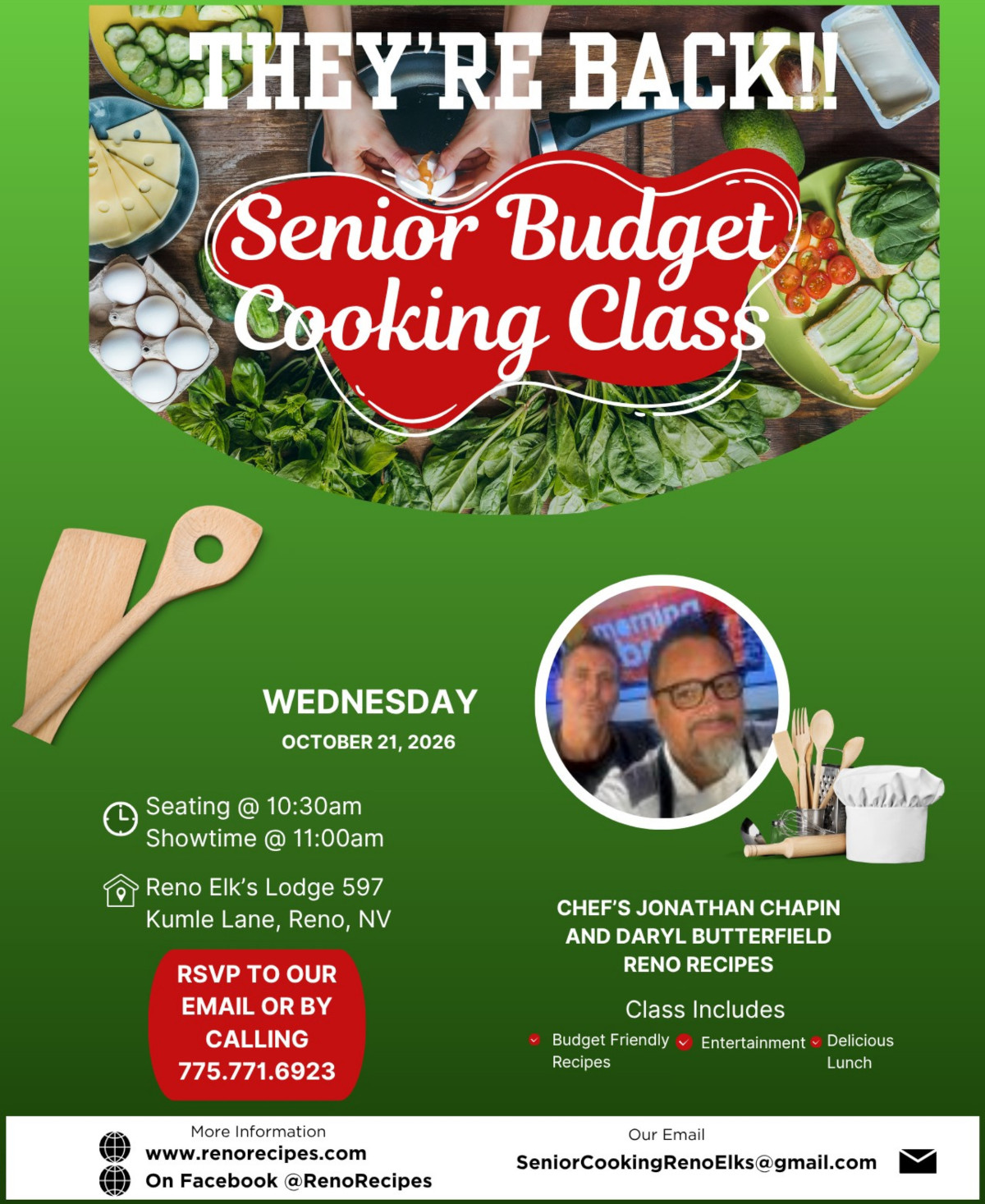 Senior Budget Cooking Class